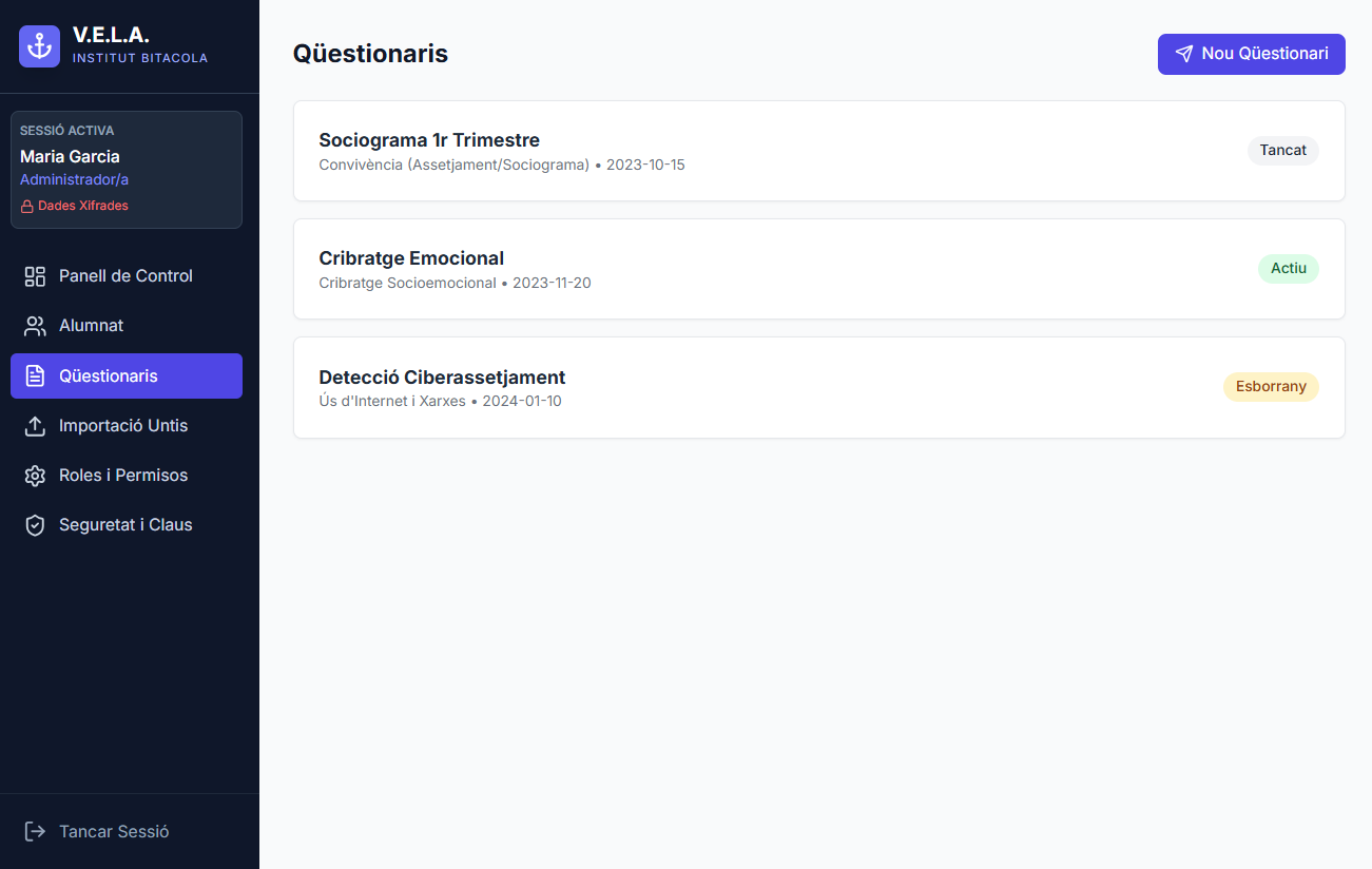 Qüestionaris i sociograma